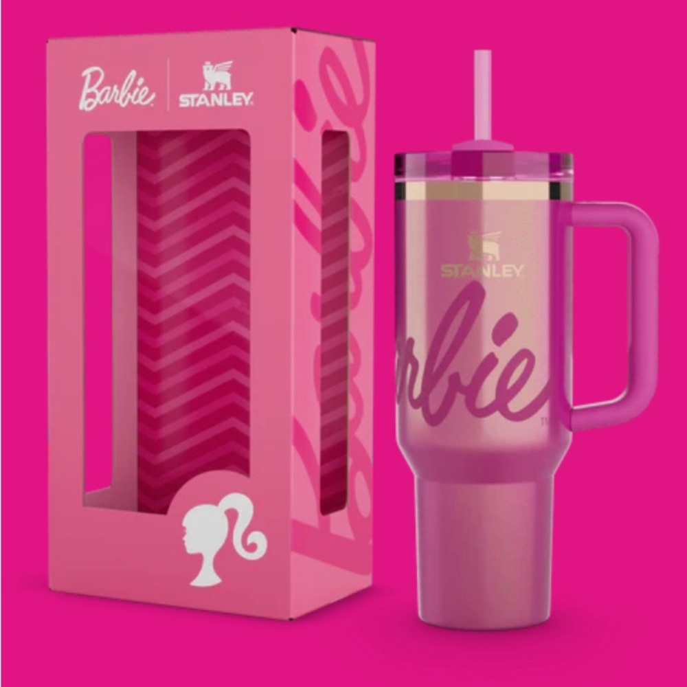 Barbie x Stanley 40 oz Icon Quencher Tumbler Limited Edition Dishwasher Safe NWT